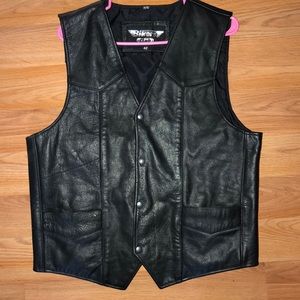 Men’s leather vest.